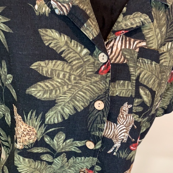 ERIN LONDON safari button down shirt - Picture 3 of 7